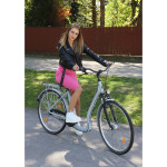 Mestský bicykel 28" 7 prevodový SPRICK Zündapp s nízkym nástupom hliníkový rám: 18" Strieborná